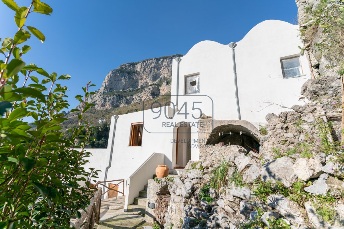 Historisches und charakteristisches Haus mit Meerbick in Pogerola - Amalfi