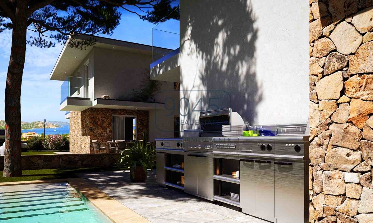 Ferienhaus mit Garten und Blick auf das Meer in Palau - Sardinien